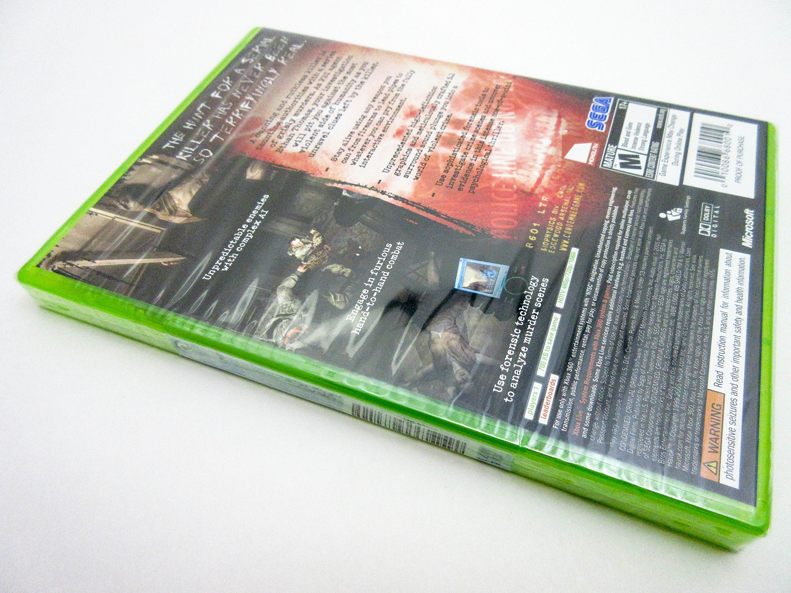Amazon | 【輸入版:北米】Condemned: Criminal Origins - Xbox360